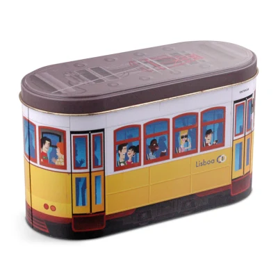 クリエイティブギフト収納ボックスバス形状空のブリキ缶キャンディークッキークリスマスデコレーションボックス