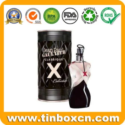 香水オイル用のカスタムエンボス金属化粧品瓶